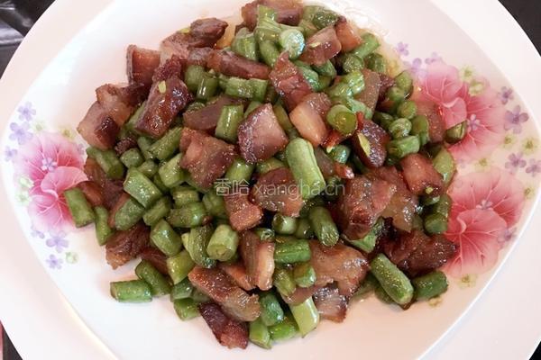 豆角炒腊肉的做法图解7