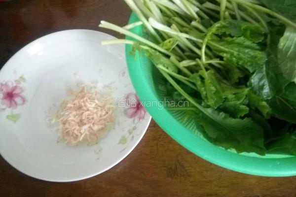 虾皮油麦菜的做法图解3