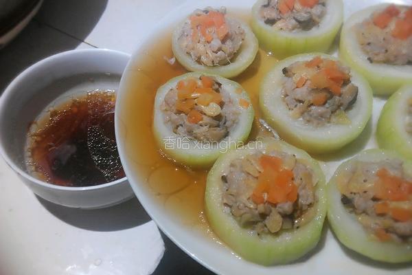 瘦肉香菇酿节瓜的做法图解9