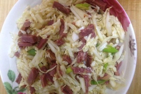 白菜拌牛肉的做法图解5