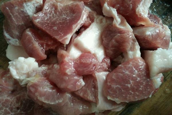 蘑菇小炒肉的做法图解3