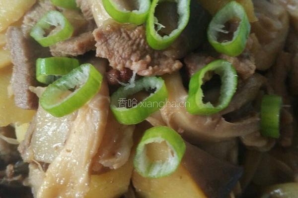 蘑菇小炒肉的做法图解8