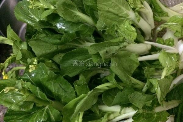 蒜蓉小白菜的做法图解1