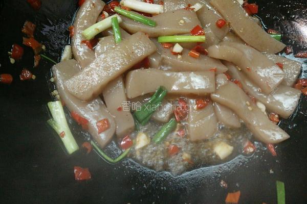 剁椒烧蘑芋豆腐的做法图解7