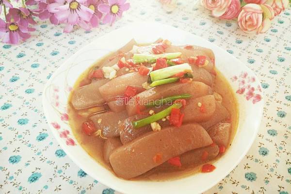剁椒烧蘑芋豆腐的做法图解8