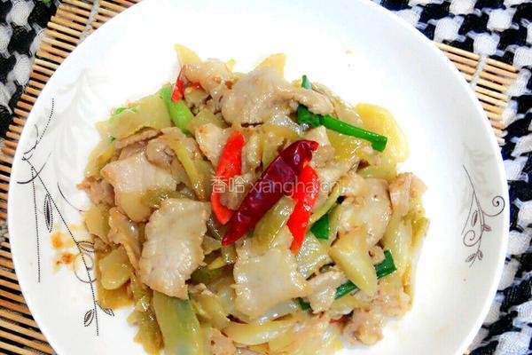 咸菜炒肉片的做法图解8
