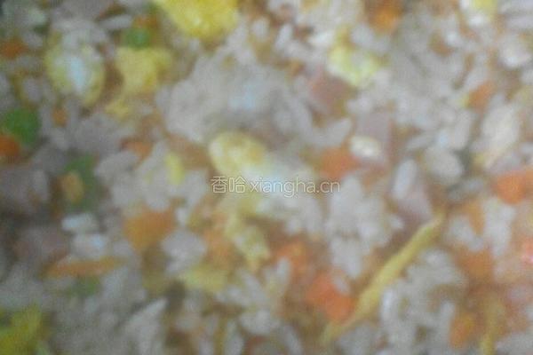 三色蛋炒饭的做法图解6