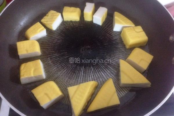 白茄子焖黄豆腐的做法图解4