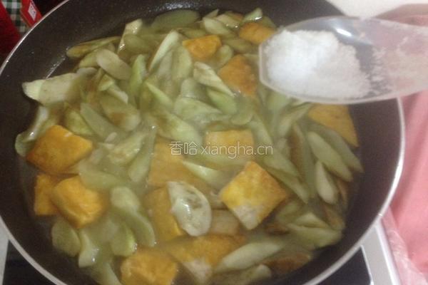 白茄子焖黄豆腐的做法图解13