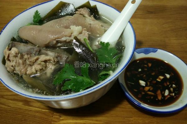 清炖猪尾海带的做法图解5