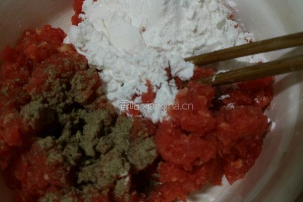 牛肉糯米丸子的做法图解4