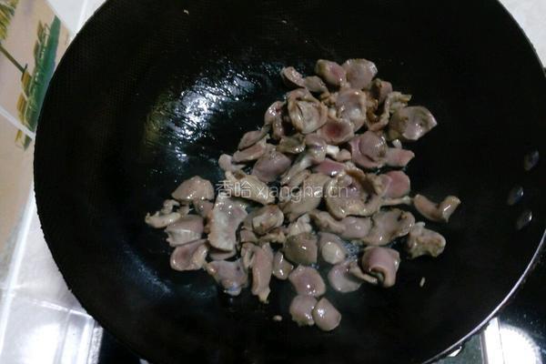 干煸鸡胗的做法图解4