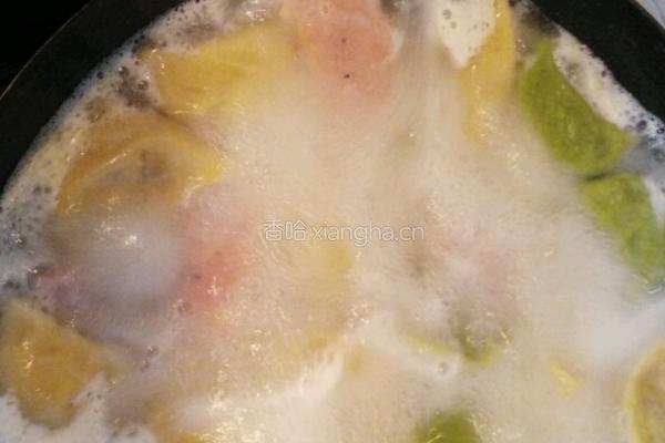 彩色素水饺的做法图解13