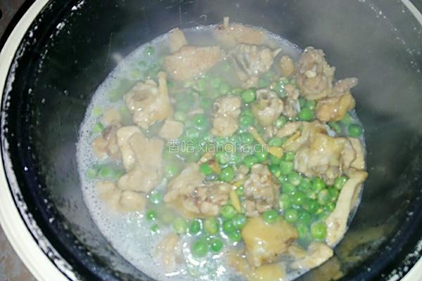 碗豆鸡肉饭的做法图解7