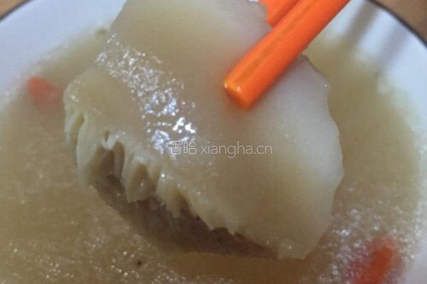 野生大花菇煲排骨汤的做法图解6
