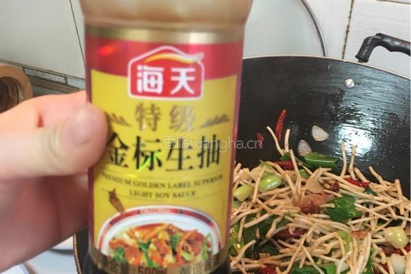 折耳根炒腊肉的做法图解13