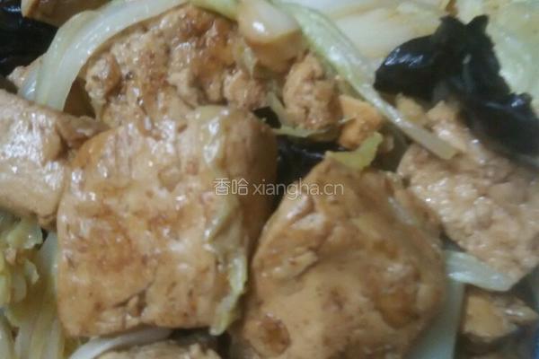 白菜炖豆腐的做法图解8