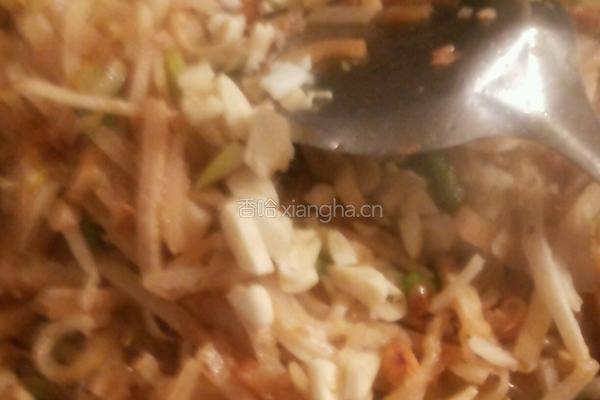 蒜容三色炒饼的做法图解7
