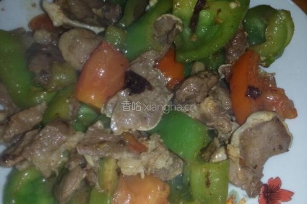 青椒番茄炒猪舌的做法图解6