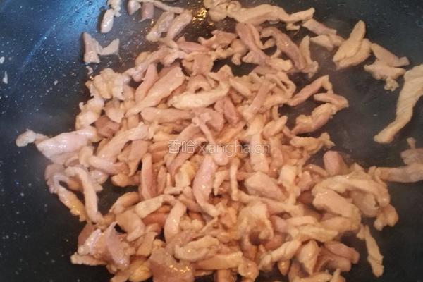 蒜黄炒肉的做法图解8
