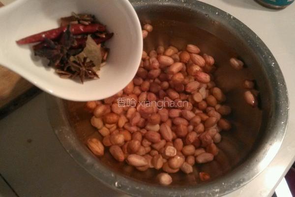 水煮五香花生米的做法图解4