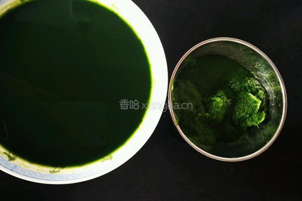 绿色炒面的做法图解4