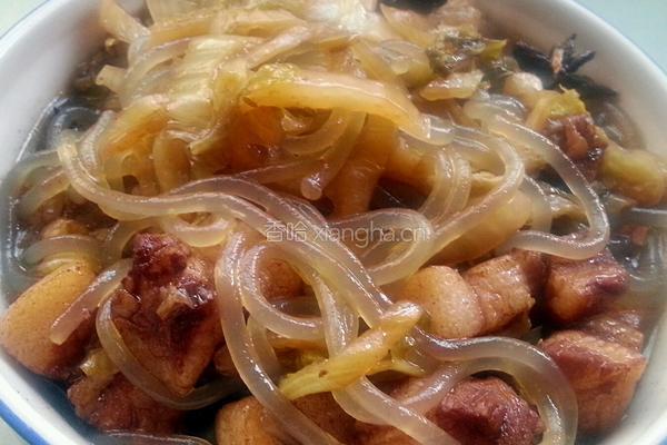 猪肉酸菜炖粉条的做法图解11