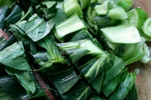 青菜蛋炒饭的做法图解2
