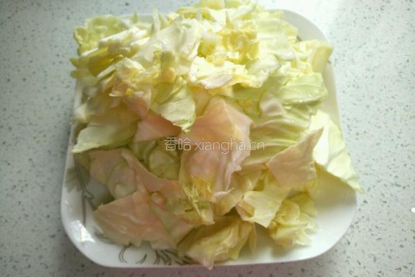包菜炒五花肉的做法图解5