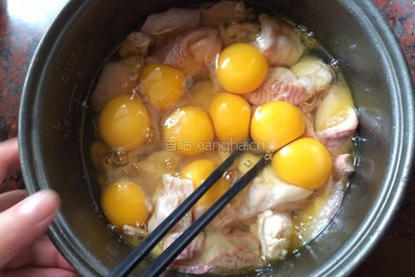 猪肚蒸蛋的做法图解5