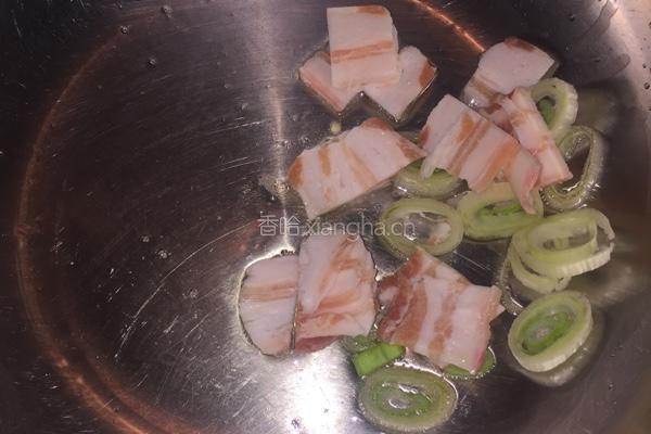 五花肉烧豆角的做法图解3