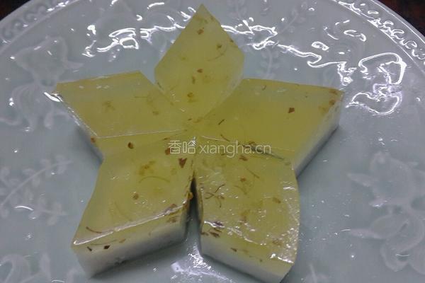 椰汁桂花糕的做法图解3