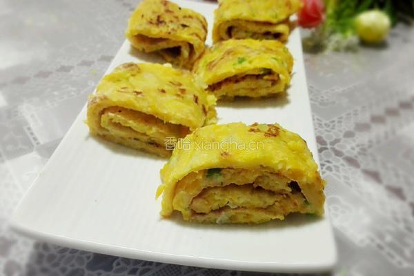 南瓜丝鸡蛋饼