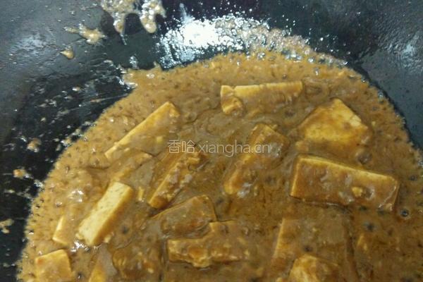 芝麻酱肉末豆腐的做法图解5
