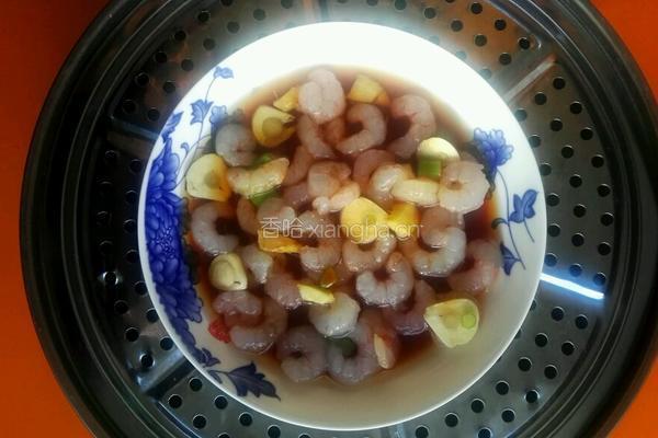 虾仁扒油菜的做法图解3