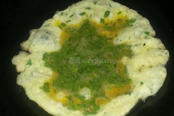 韭菜末炒鸡蛋的做法图解4