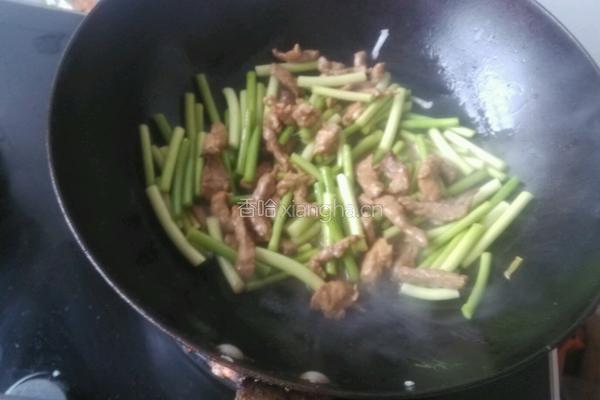 蒜薹炒肉丝的做法图解10