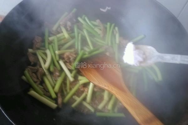 蒜薹炒肉丝的做法图解12