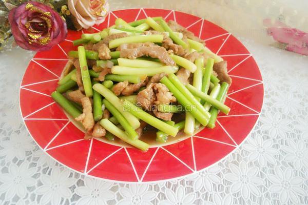 蒜薹炒肉丝的做法图解13
