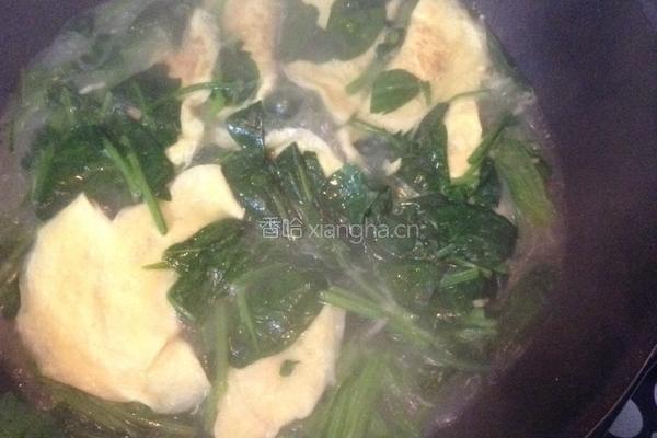 菠菜蛋饺粉丝汤的做法图解4
