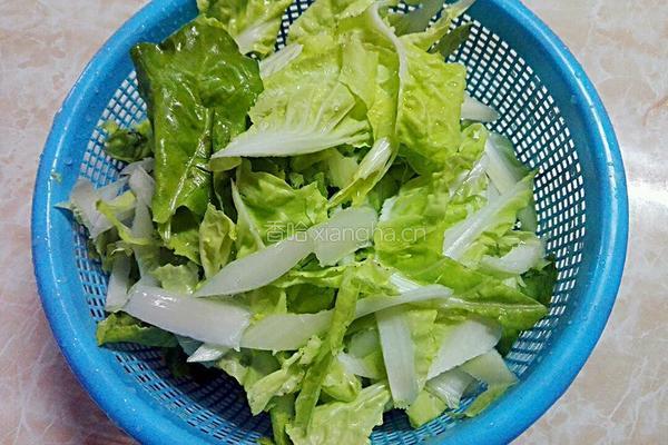 青菜肉沫面的做法图解2
