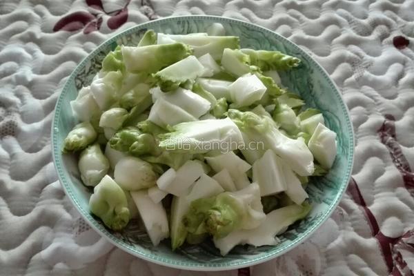儿菜炒面的做法图解2
