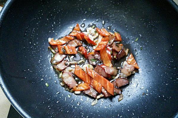 腊肉小炒四季豆的做法图解7