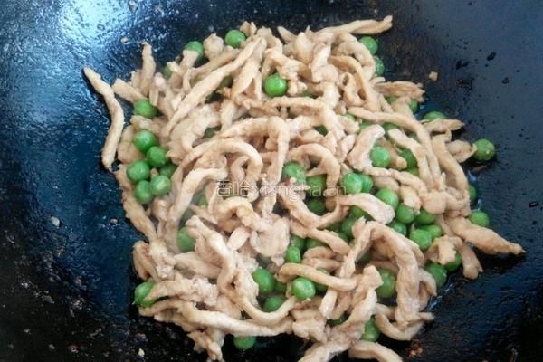 鸡丝豌豆的做法图解7