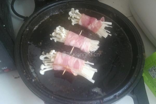 培根金针菇卷的做法图解7