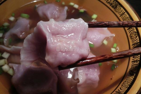紫色饺子的做法图解9