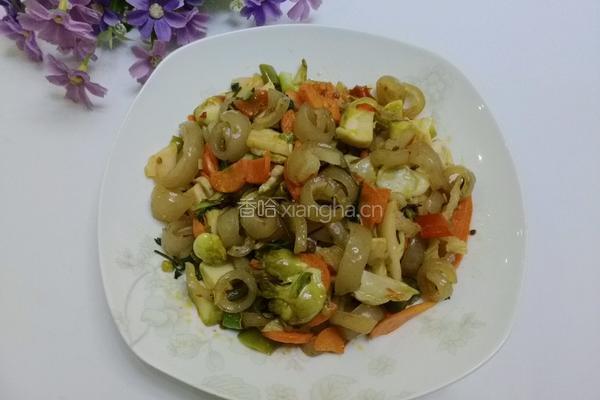 泡菜炒猪皮的做法图解9