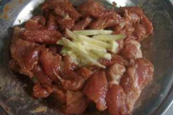 韭黄炒肉丝的做法图解3