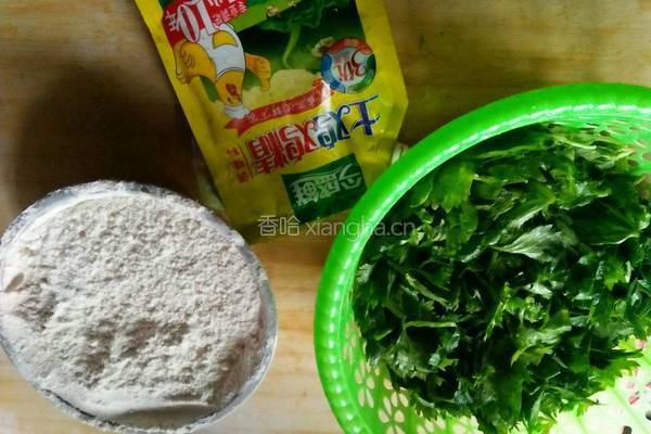 蒸西芹叶的做法图解1