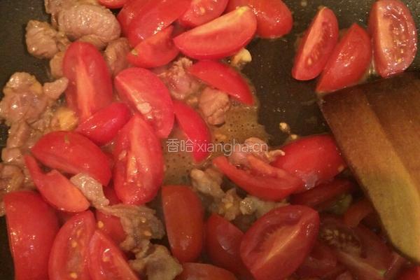 番茄豆腐炒瘦肉的做法图解5